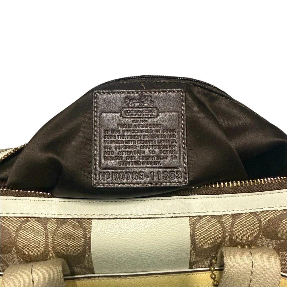 Coach 2007 Heritage Stripe Boston Bag - Picture 3 of 13